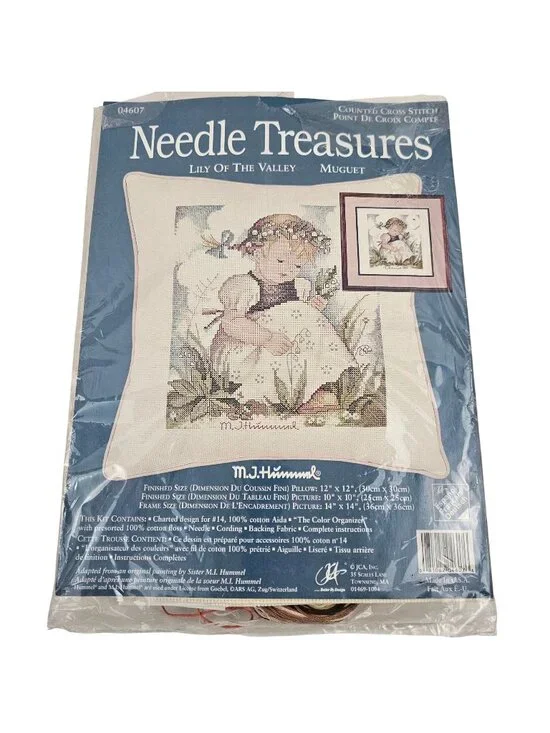 Needle Treasures Lily Of The Valley MJ Hummel Counted Cross Stitch Kit Vintage - Picture 1 of 6